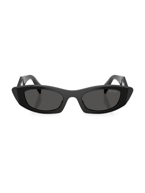 Prada Women's 52MM Oval Sunglasses - Black