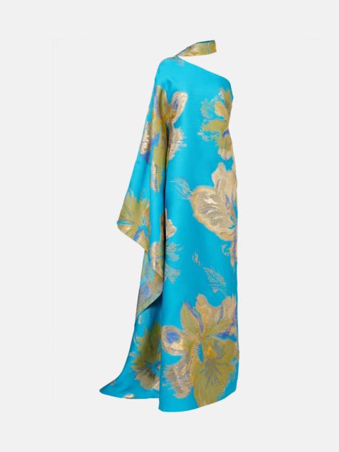 Taller Marmo Hardison Bloom floral satin kaftan