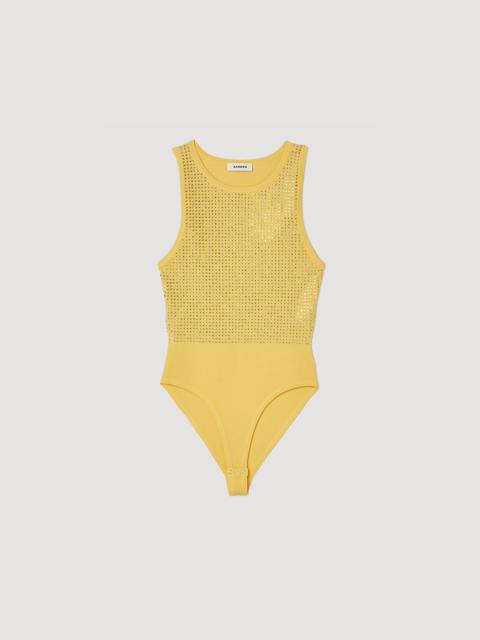 Sandro RHINESTONE BODYSUIT