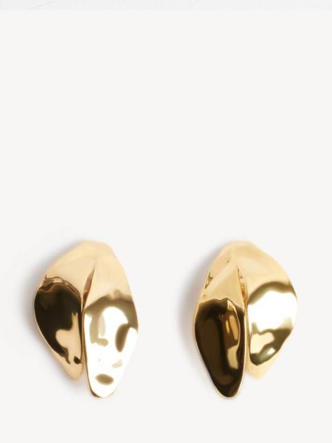 BALENCIAGA Women's Bloom Xs Earrings in Shiny Gold