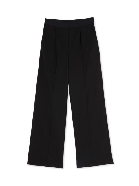 MSGM Fresh wool pleated pants with logoed elastic waistband