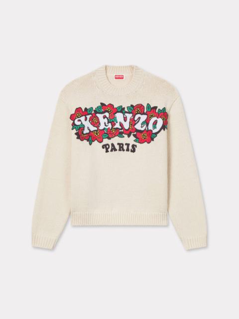 KENZO 'KENZO VERDY MARKET' embroidered jumper in wool and cotton