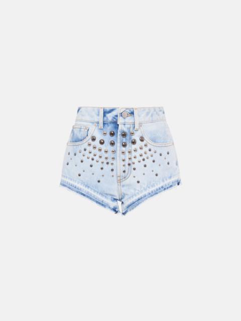 DENIM SHORTS WITH STUDS