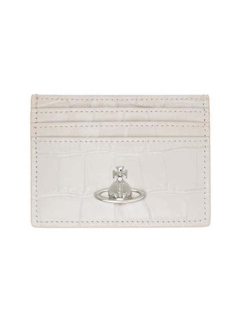 Vivienne Westwood Off-White Flat Card Holder