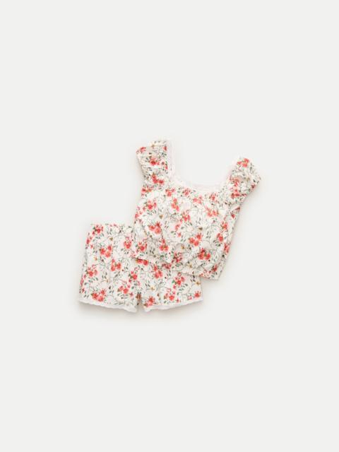 J.CREW Garden floral pajama short set in cotton poplin