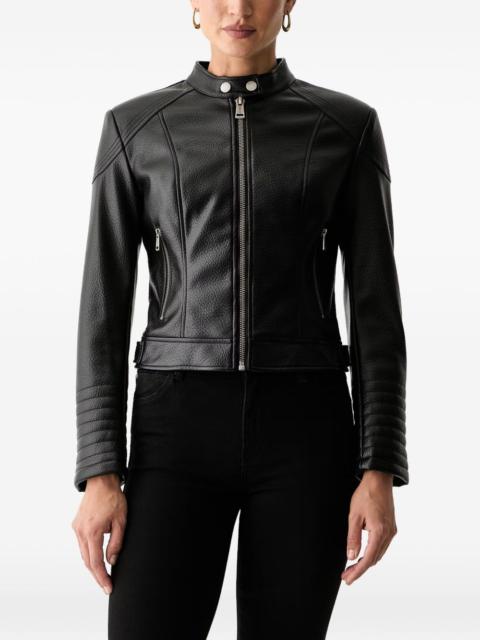 GUESS USA textured-finish panelled jacket