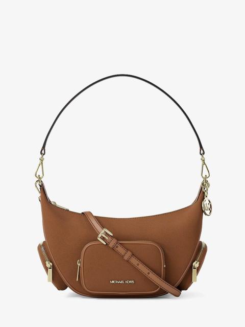 MICHAEL KORS Merritt Medium Suede Convertible Shoulder Bag