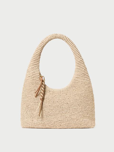 LOEFFLER RANDALL Willow Natural Woven Hobo Bag