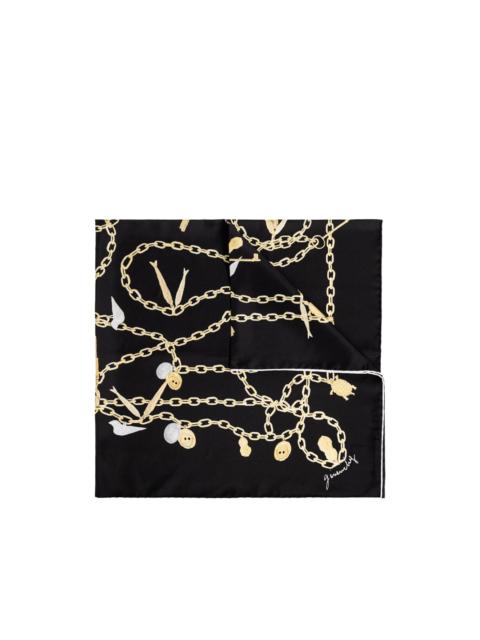 Givenchy chain-motif silk scarf