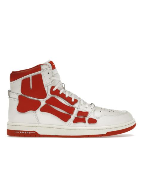 AMIRI Skel Panelled High Top White Red