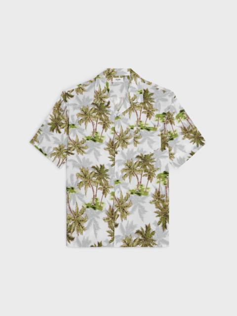 hawaiian shirt in printed viscose