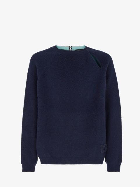 FENDI Blue cashmere sweater