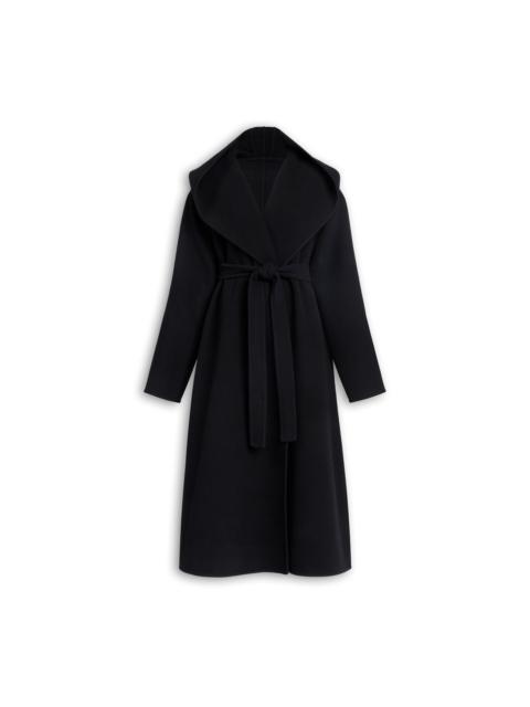 Alaïa HOOD WRAP WOOL COAT