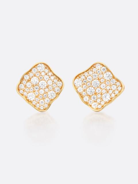 BROCHU WALKER Petite Fleur Pavé 다이아몬드 스터드 귀걸이