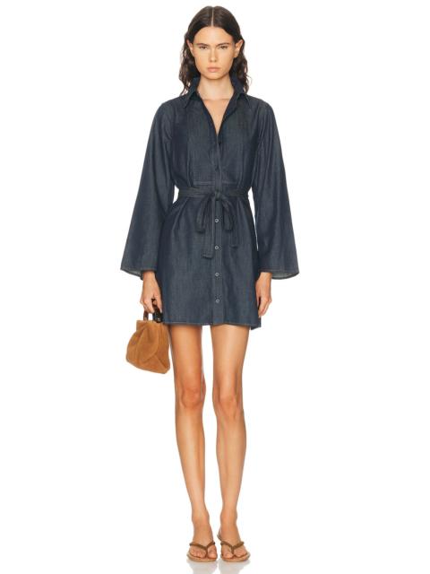 FRAME The Denim Tuxedo Dress