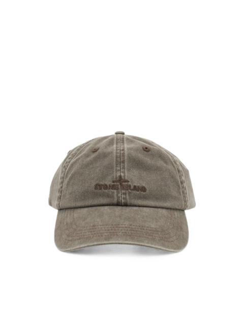 Stone Island logo-embroidered cap