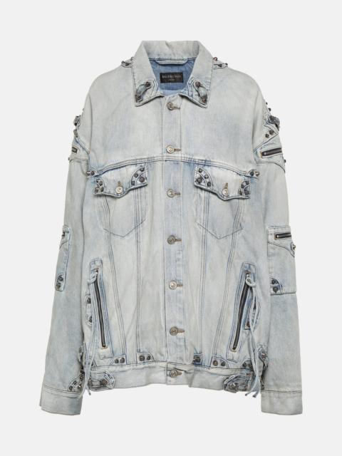 BALENCIAGA Cagole oversized denim jacket