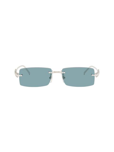 Cartier Silver Exception 'Clash de Cartier' Sunglasses