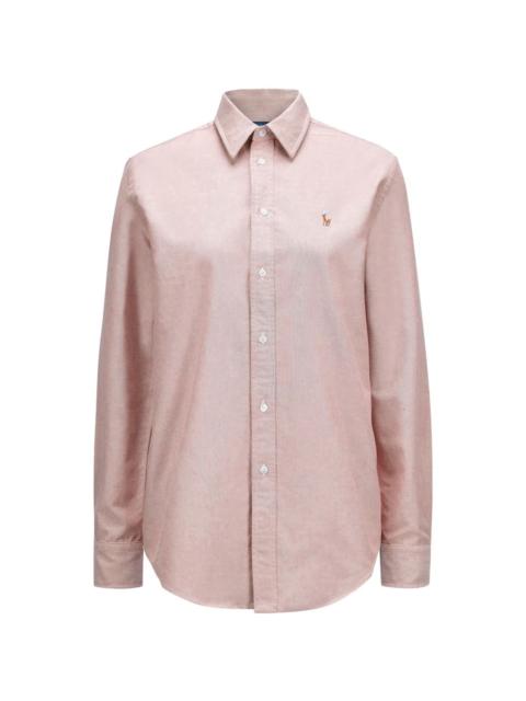 Polo Ralph Lauren embroidered-logo long-sleeved shirt