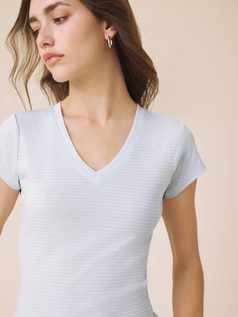 Splendid Josie Stripe V-Neck Tee
