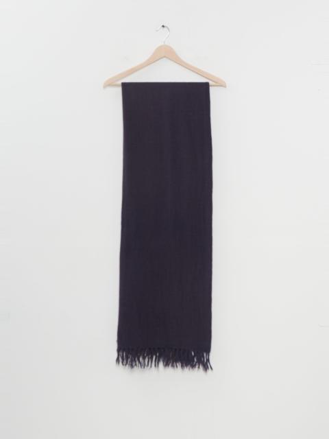 pas de calais Cashmere Yark Dyed Check Scarf — Navy