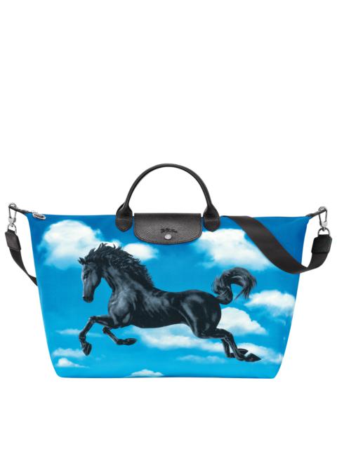 Longchamp Longchamp x ToiletPaper S Travel bag Cloud Blue - Canvas