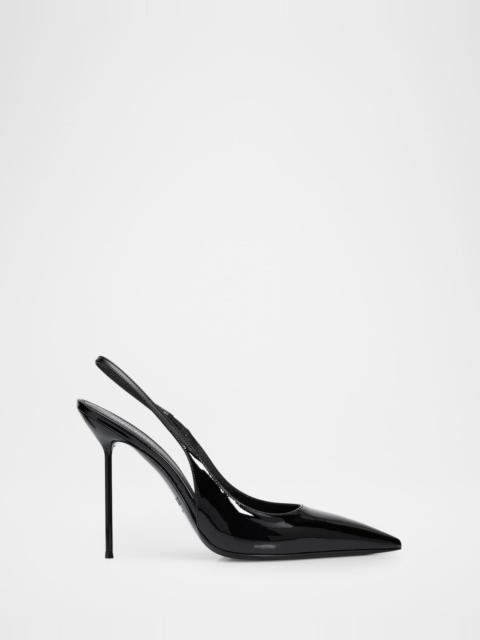 PARIS TEXAS Lidia Patent Leather Stiletto Slingback Pumps