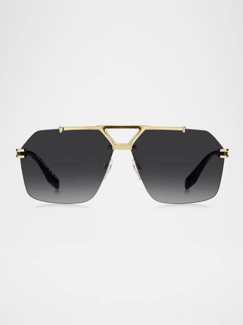 Marc Jacobs Marc 837S Titanium Rectangular Sunglasses