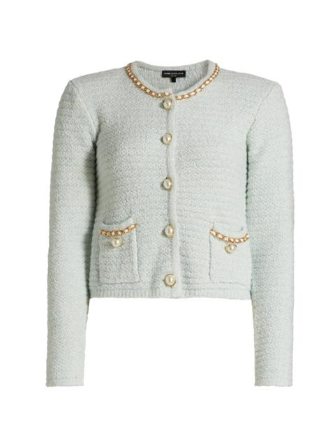 GENERATION LOVE Women's Kelly Chain Cardigan - Opal Melange