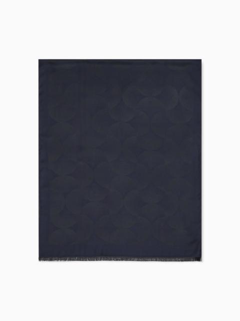 EMPORIO ARMANI STOLE WITH ALL-OVER JACQUARD PATTERN