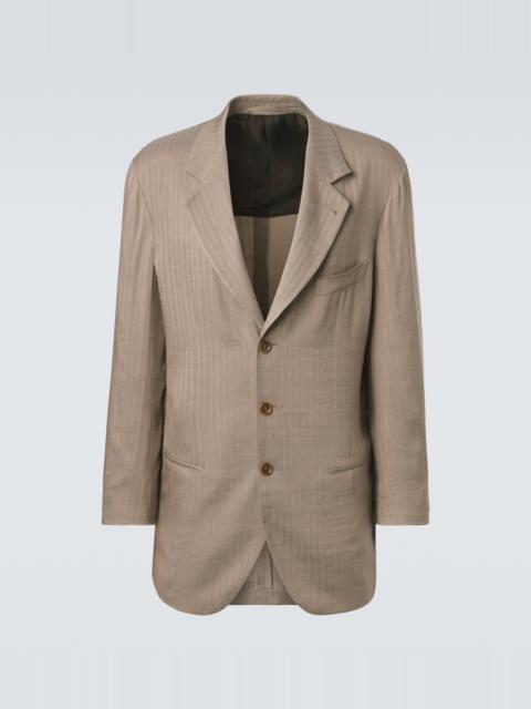 GIORGIO ARMANI Archivio herringbone blazer