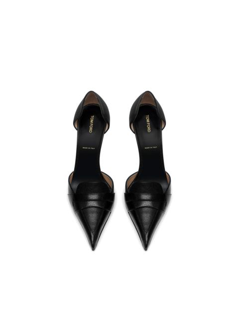 TOM FORD SUPPLE GRAIN LEATHER EVA D'ORSAY PUMP