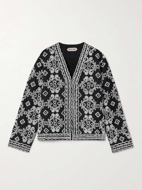 BODE Baroque bead-embellished twill jacket