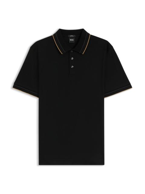 BOSS SLIM-FIT POLO SHIRT IN MERCERIZED COTTON