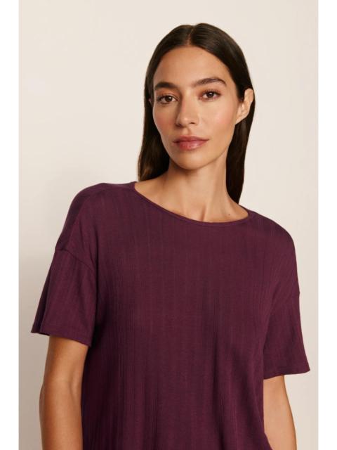 eberjey Pointelle Short Sleeve Tee
