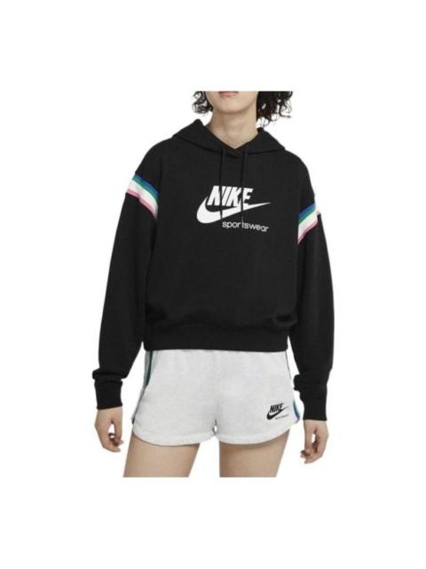 Nike (WMNS) Nike Sportswear Heritage Pullover Hoodie 'Black' CU5924-010