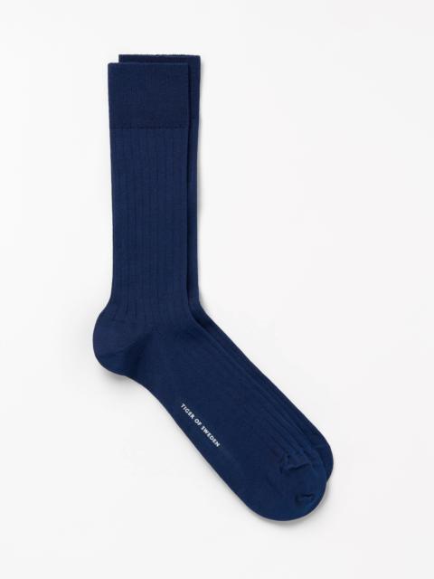 TIGER OF SWEDEN Amatore Ribbed Cotton Socks