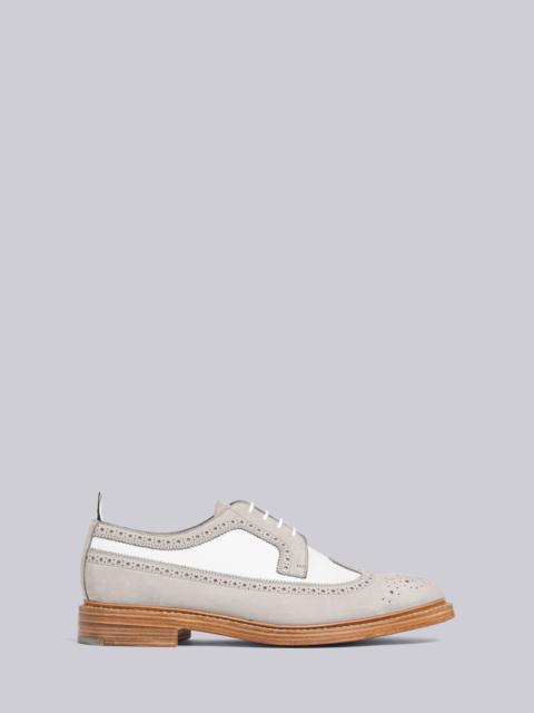 Thom Browne Pebble Grain Leather Longwing Spectator Brogue