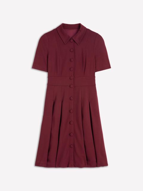 BODEN Bridget Ponte Short Dress-Deep Wisteria