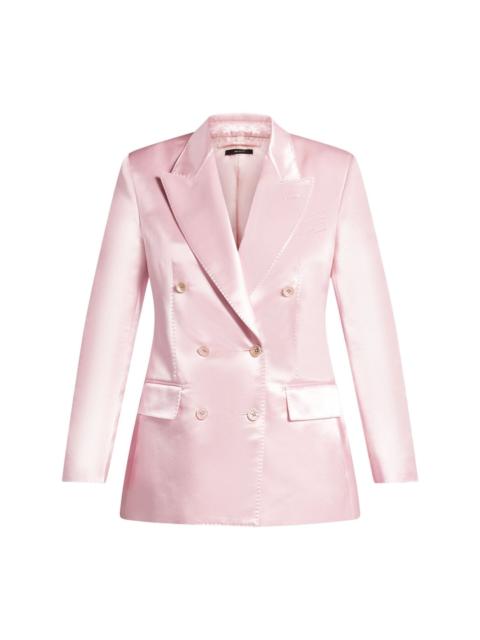 TOM FORD double-breasted satin jacket