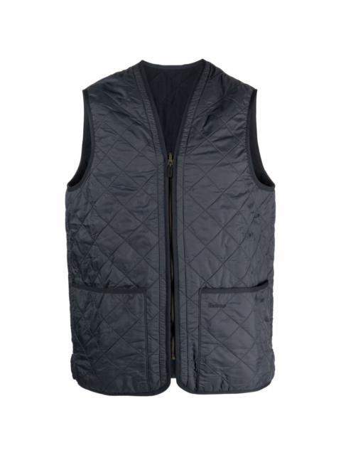quilted pouch-pocket gilet