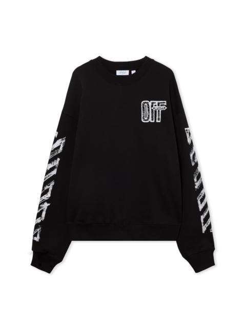 Off-White Motion Arrow Skate Crewneck Sweatshirt