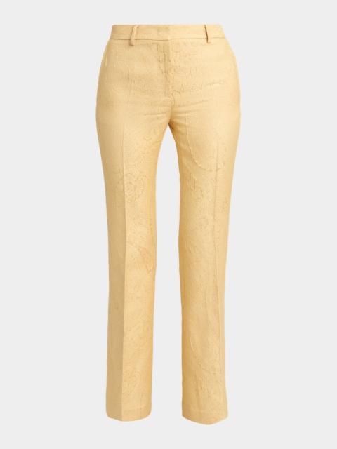 Etro Paisley Jacquard Flare Trousers