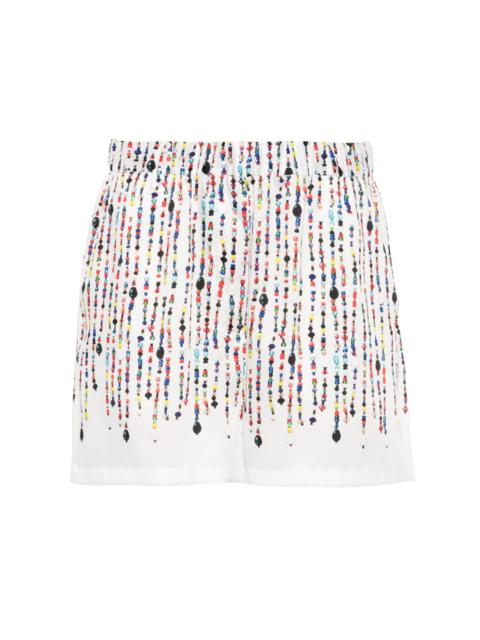 MSGM bead-print shorts