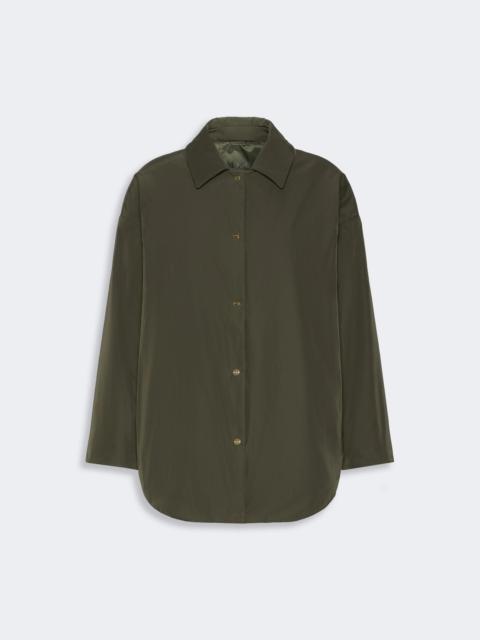 Max Mara CARLOTTA Reversible padded jacket in radzmir and water-repellent canvas - KAKI