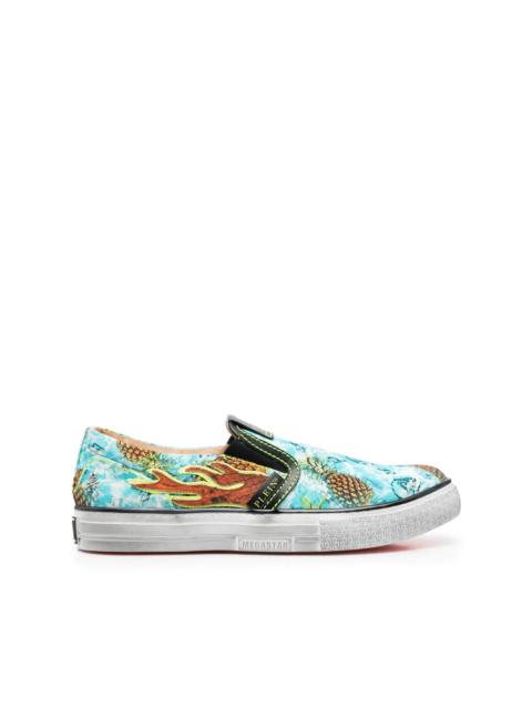 PHILIPP PLEIN Flame slip-on trainers