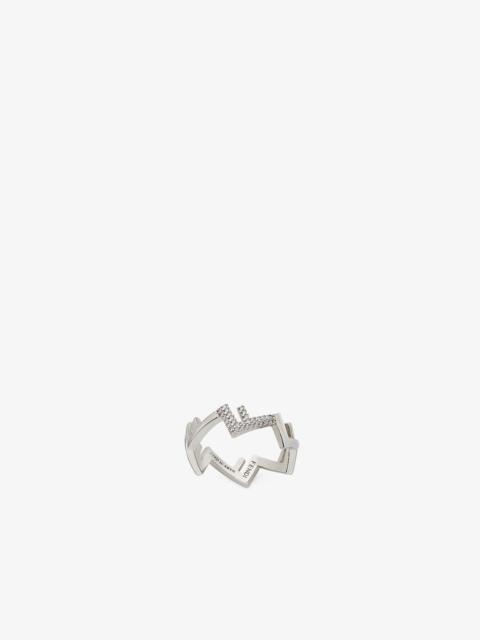 FENDI Fendi Five Ring Silver-colored metal ring