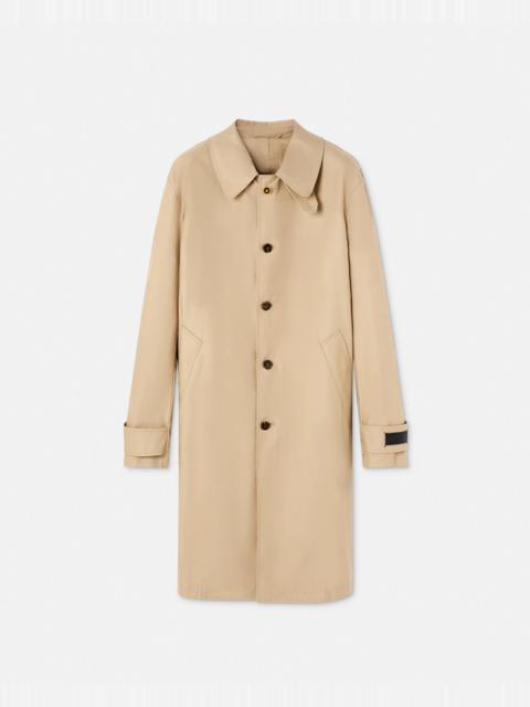 VERSACE Barocco Panelled Gabardine Trench Coat