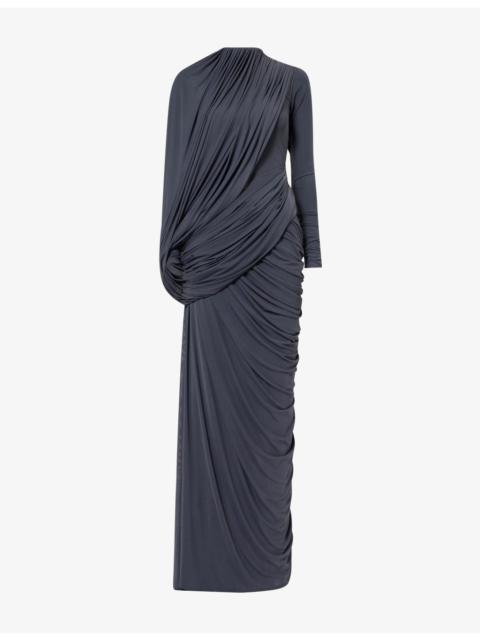 deme The Suzie Draped Stretch-Woven Maxi Dress