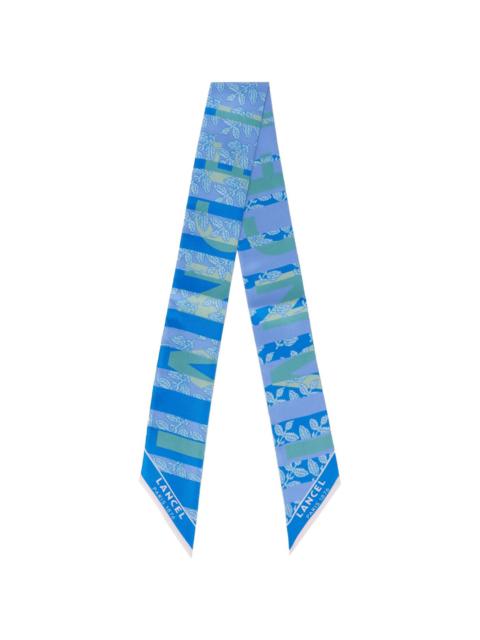 LANCEL Horizon-print silk scarf